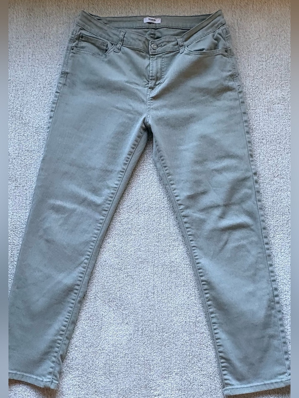 Kensie Women's Skinny Jeans in Sage Green